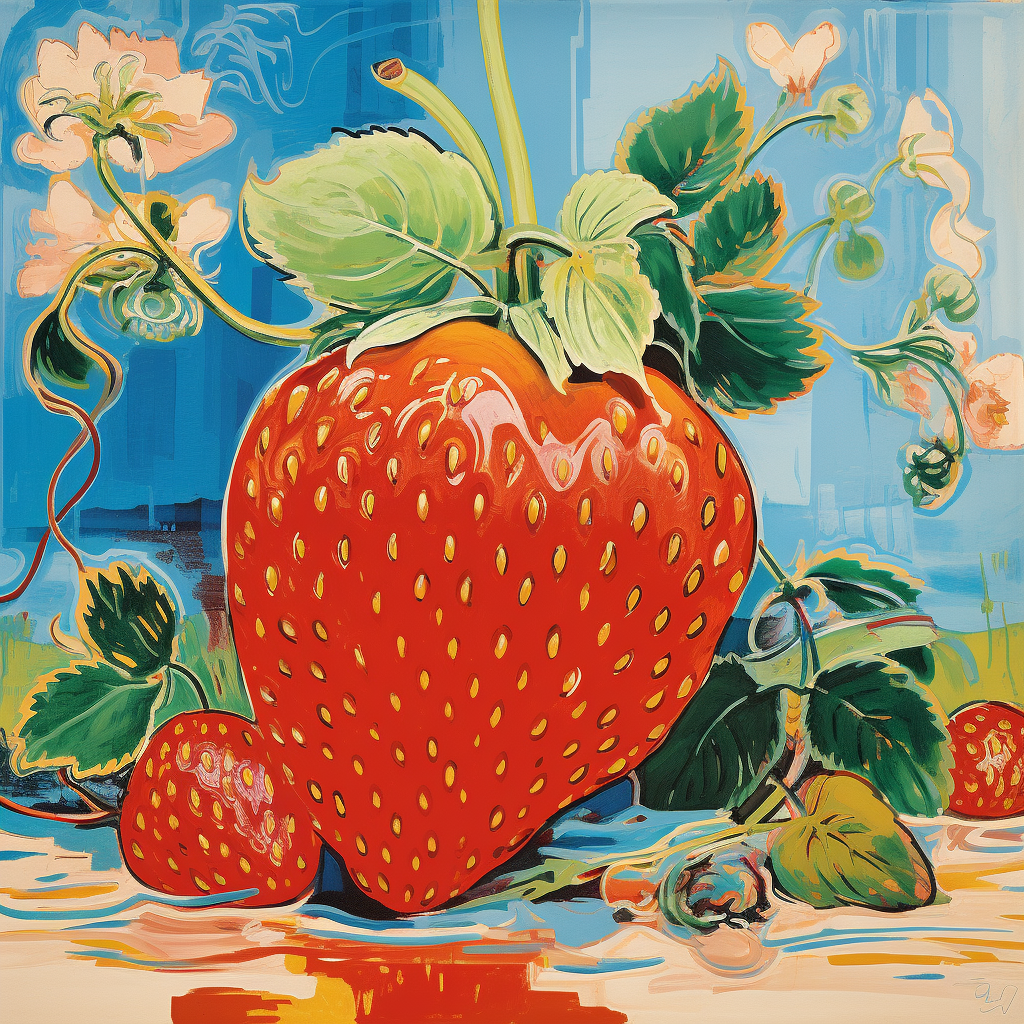 Strawberry by Midjourney